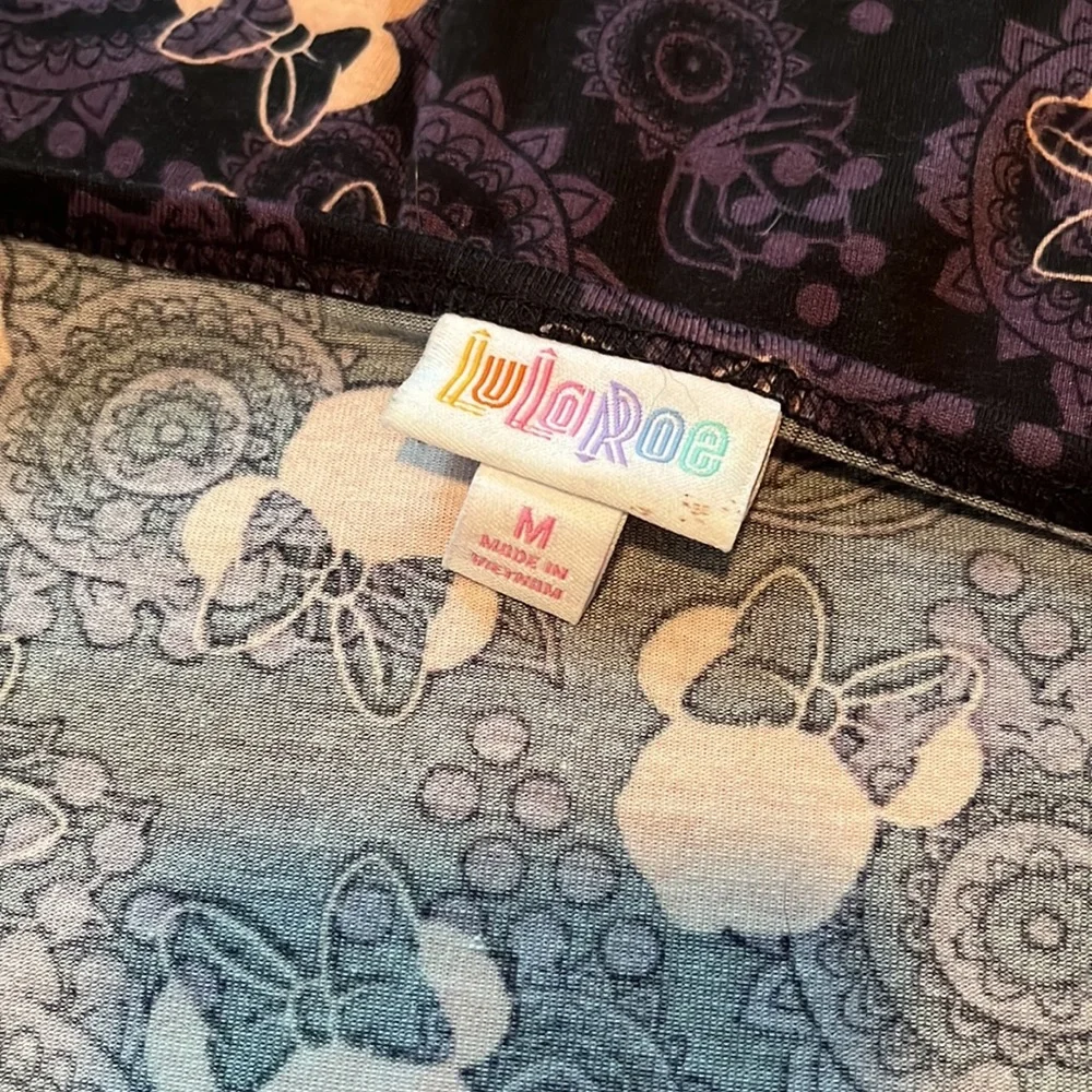 Purple and Peach Minnie Mouse lularoe t-shirt - Picture 3 of 3